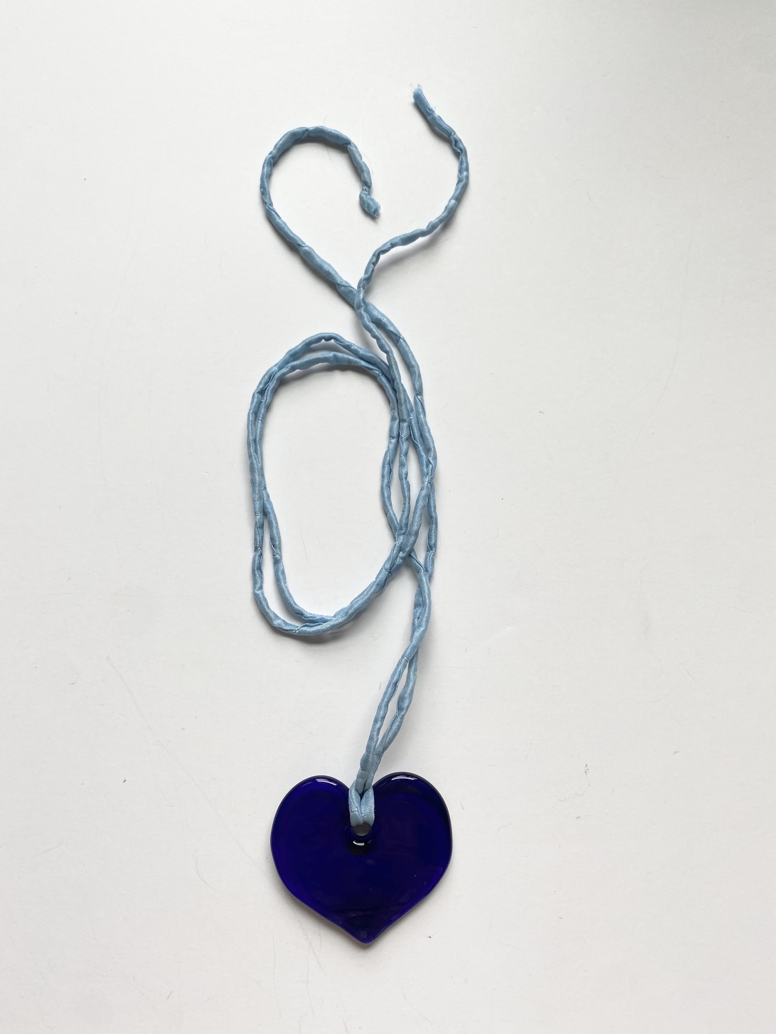 XL Heart Pendant - Blue — Brooke Callahan